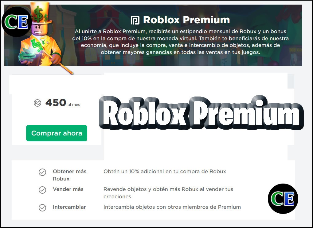 Roblox Premium 450 Robuxmes At Entrega Inmediata - roblox game that cost 1 robux