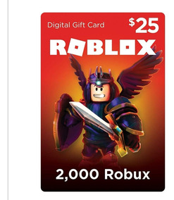 Roblox Robux Tarjeta Gift Card 25 Pc - weapon test roblox