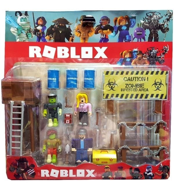 Roblox Set De 4 Figuras Con Torre Y Accesorios - roblox set de 4 figuras con torre y accesorios