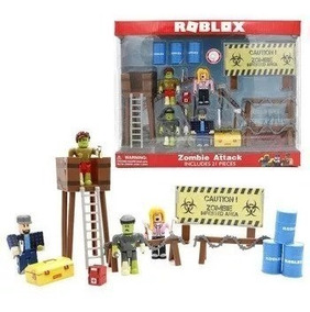 Roblox Set De 4 Muñecos Y 17 Accesorios - roblox zombie set x 4 mu#U00f1ecos torre accesorios