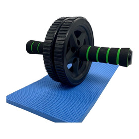 Roda Rolinho Exercícios Abdominal Musculação Com Mini Tapete