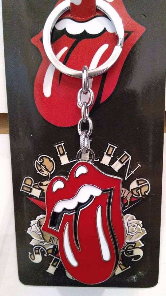 Oficiales Rolling Stones Tongue Logo Llavero metal