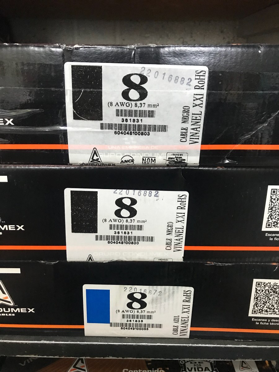 Precio de cable calibre 8 condumex