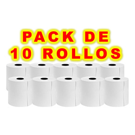 Rollo Papel Bond 75 Mm Para Impresora Y Sumadora Pack 10 Und