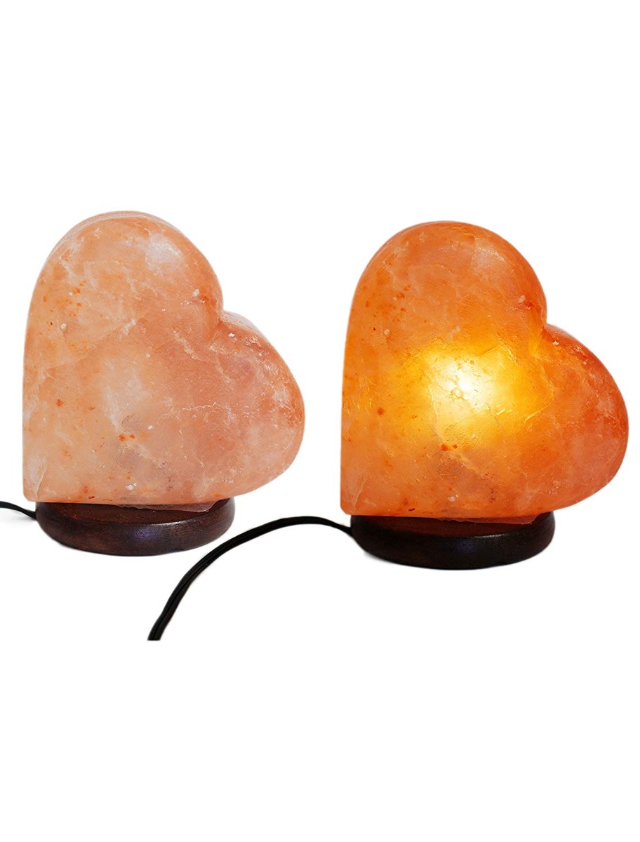 Romantic Heart Shaped Himalayan Salt Lamp Hand Carved Rock C Romantic Heart Shaped Himalayan Salt Lamp Hand Carved Rock C Cargando Zoom