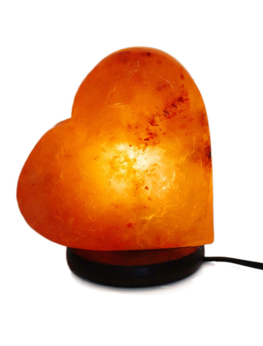 Romantic Heart Shaped Himalayan Salt Lamp Hand Carved Rock C Romantic Heart Shaped Himalayan Salt Lamp Hand Carved Rock C Cargando Zoom