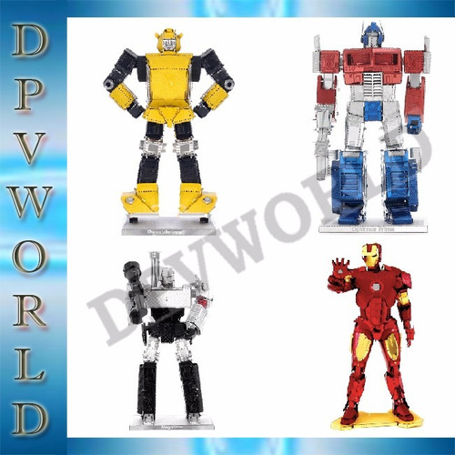 rompecabezas iron man bumblebee optimus megatron 3d metalico rompecabezas iron man bumblebee optimus megatron 3d metalico