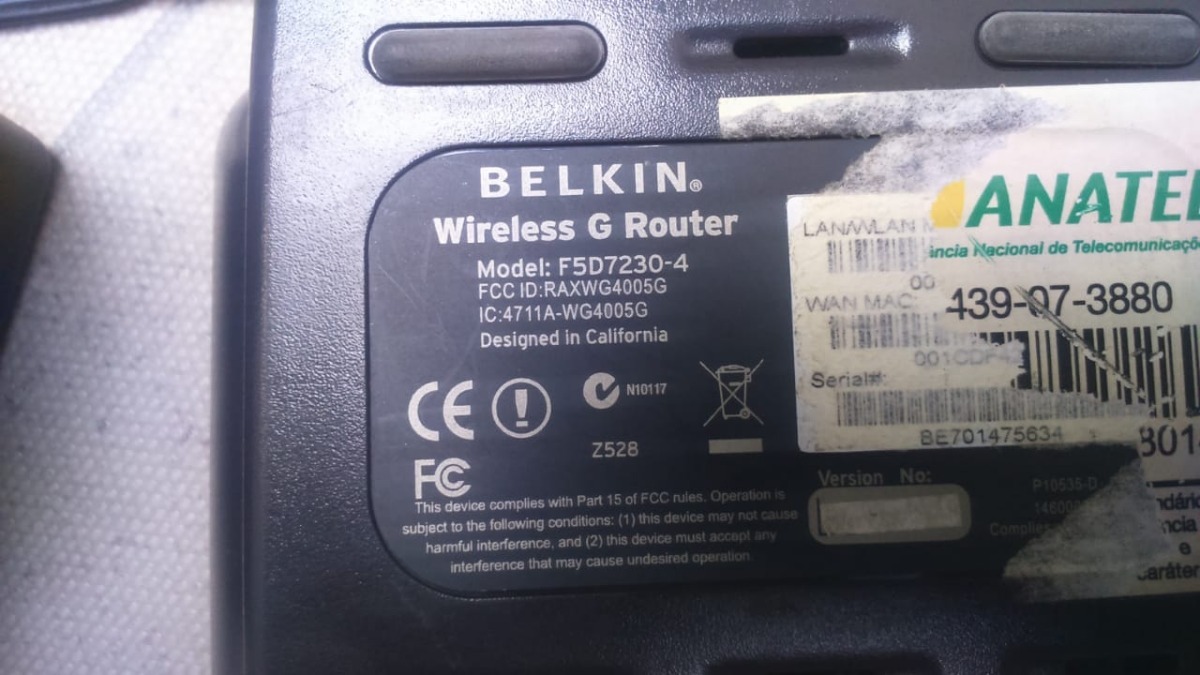 NEW DRIVER: BELKIN G ROUTER F5D7230-4
