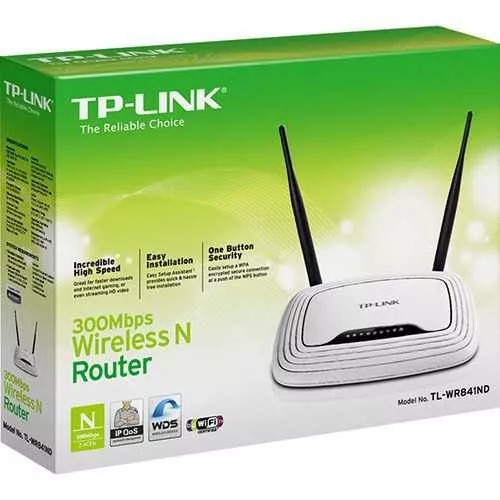 roteador wireless tp-link tl-wr841 300mbps - 2 antenas 5 dbi