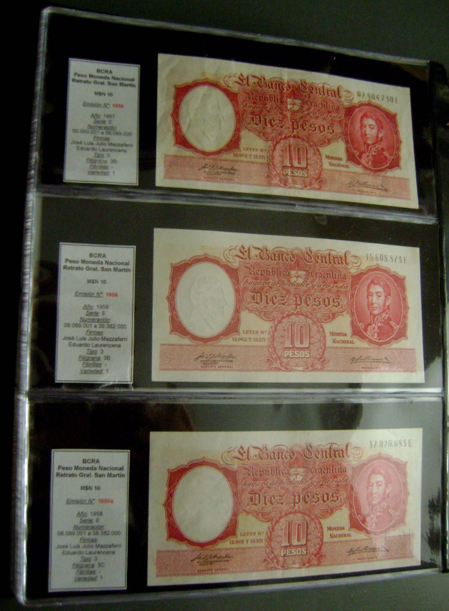catalogo de billetes argentinos bottero