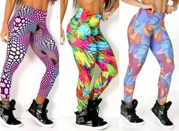 legging coloridas para academia