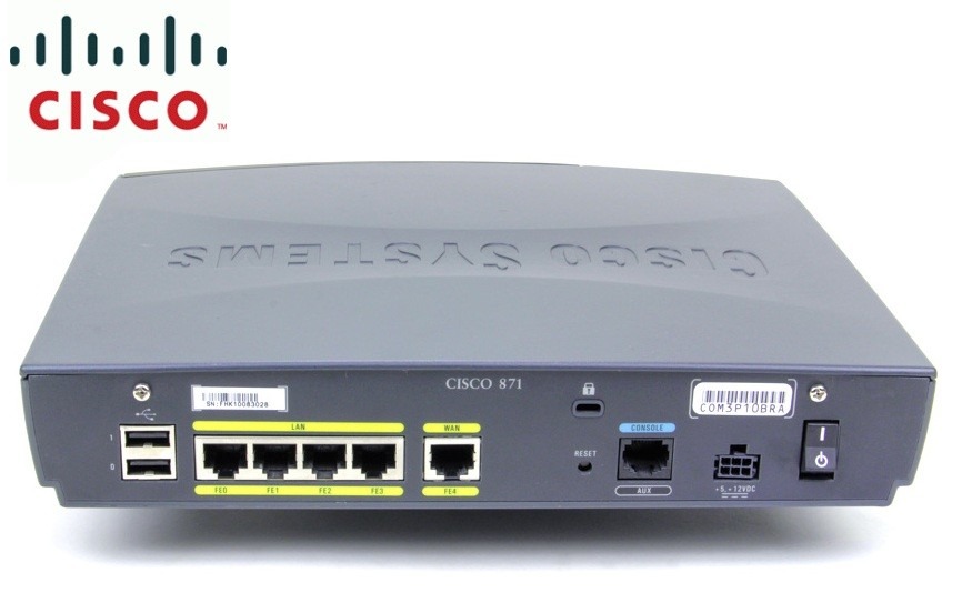 Router Isr Cisco 871k9 Security Vpn Wan, 4 Lan, Usb Consola US 339
