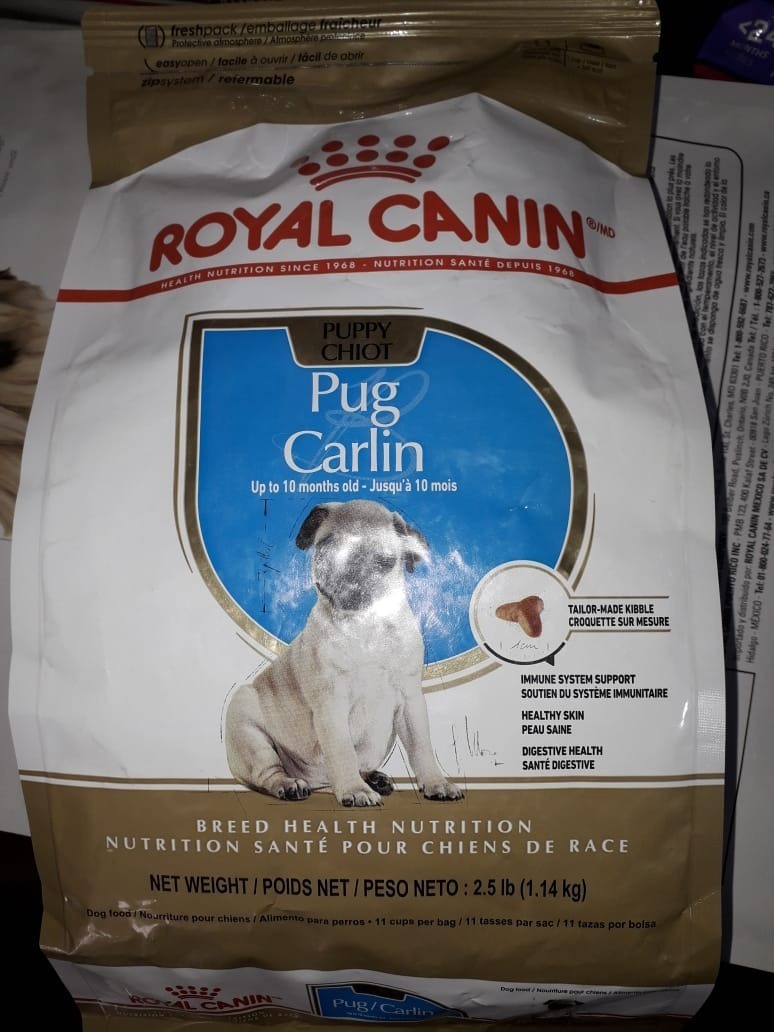 Royal Canin Pug Puppy 2 Bolsas De 1 14kg 100 Original 699 00