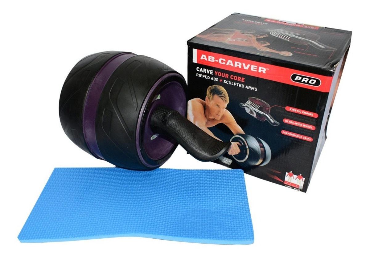 Rodillo Tipo AB Carver Pro ejercicios Agarre para abdomen y brazos