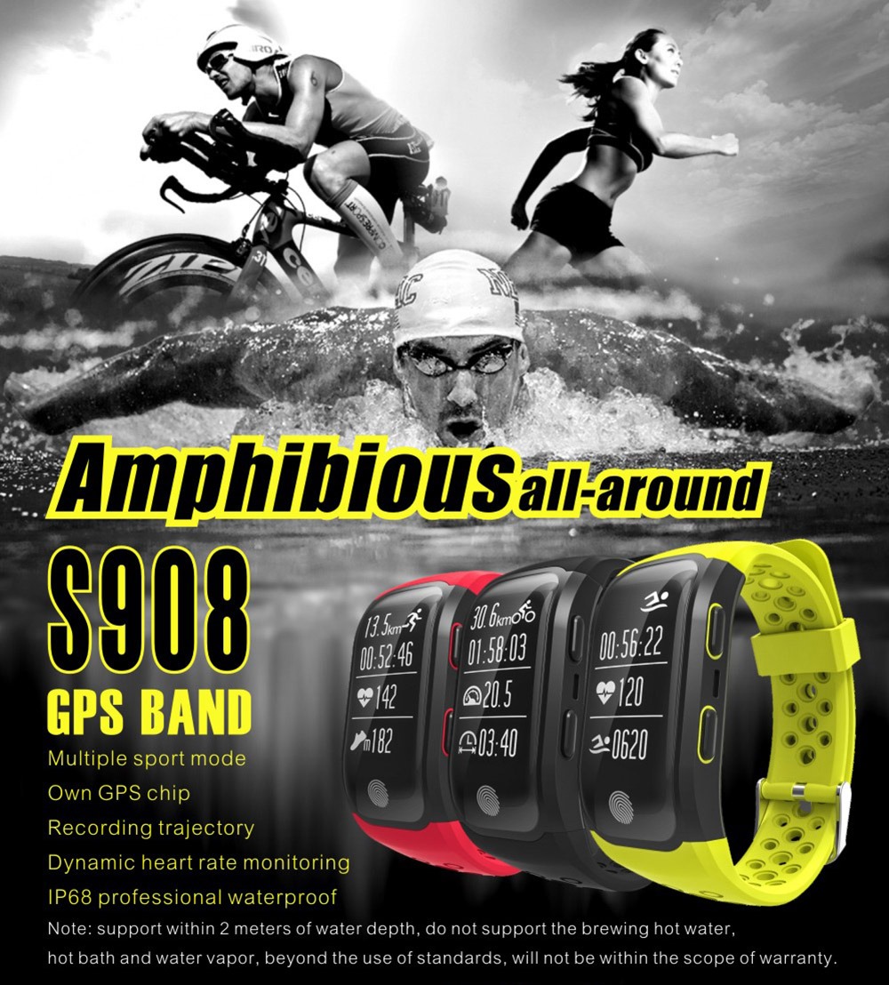 S908 Gps Smartband Smartwatch Ip68 Verde - $ 1,366.86 en Mercado Libre