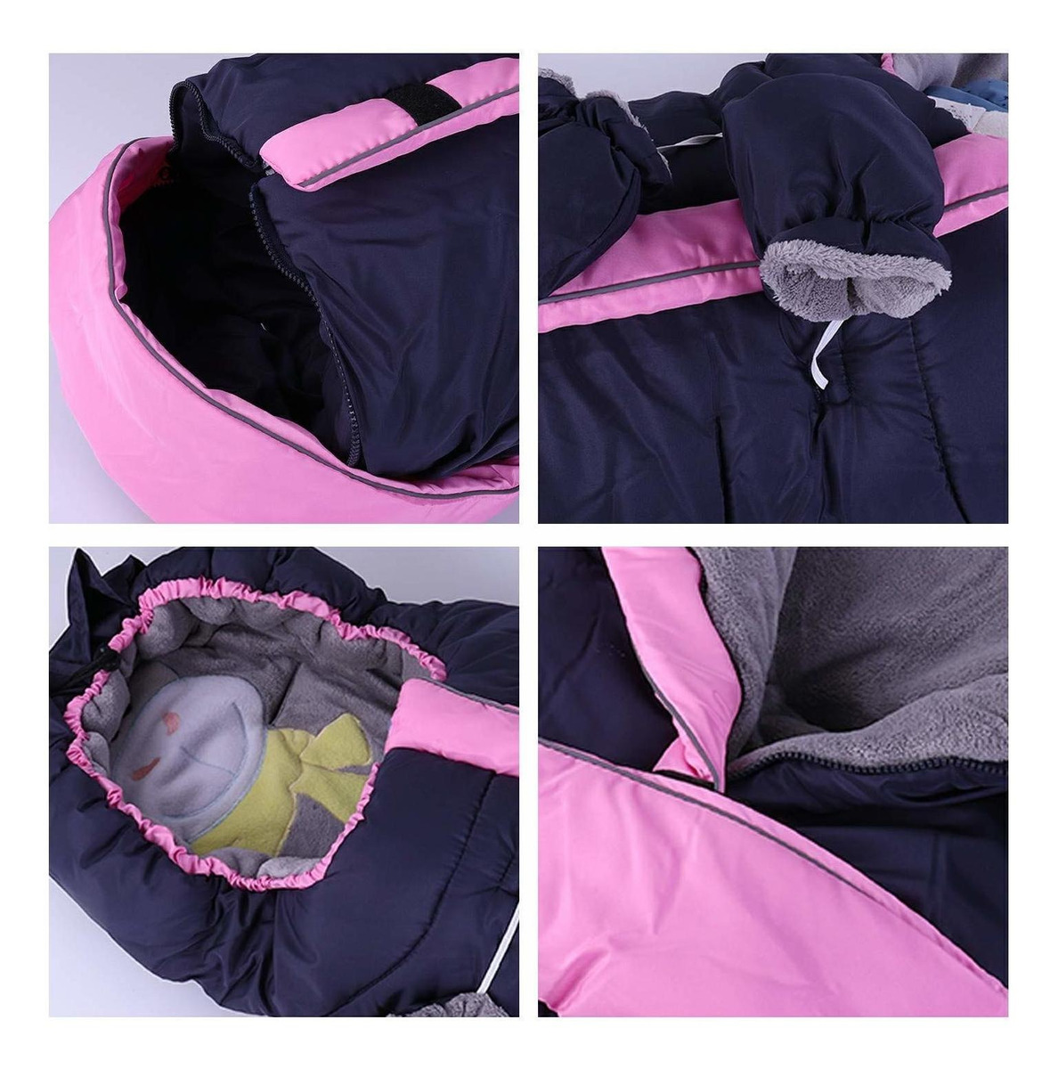cochecito de beb/é Saco de dormir universal para cochecito de beb/é resistente al viento azul azul cochecito