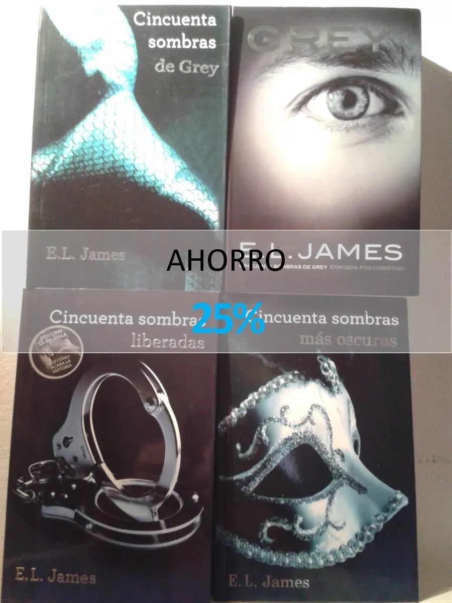 Saga Completa 50 Sombras De Grey (4 Libros) - E.l. James - $ 1.519,00