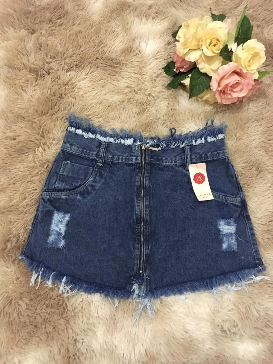 short jeans ziper