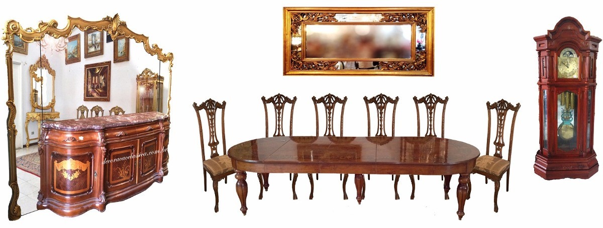 Buffet Sala De Jantar Mercadolivre ~ Sala De Jantar Completa Mesa Cadeiras Buffet Espelho R$ 55000,00 em Buffet Sala De Jantar Mercadolivre ~ Sala De Jantar Completa Mesa Cadeiras Buffet Espelho R$ 55000,00 em