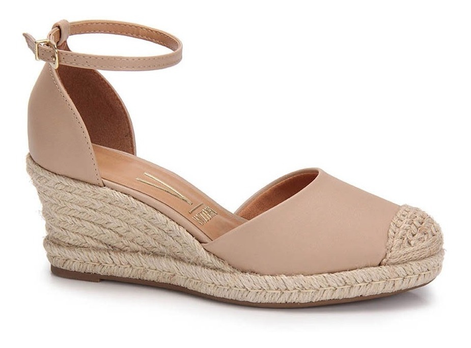 sandália espadrille anabela vizzano flatform