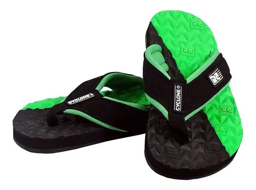CarTaDuMar | Sandália Cyclone Deck Diamond Bicolor Verde/preto 12x - R$ 134,90