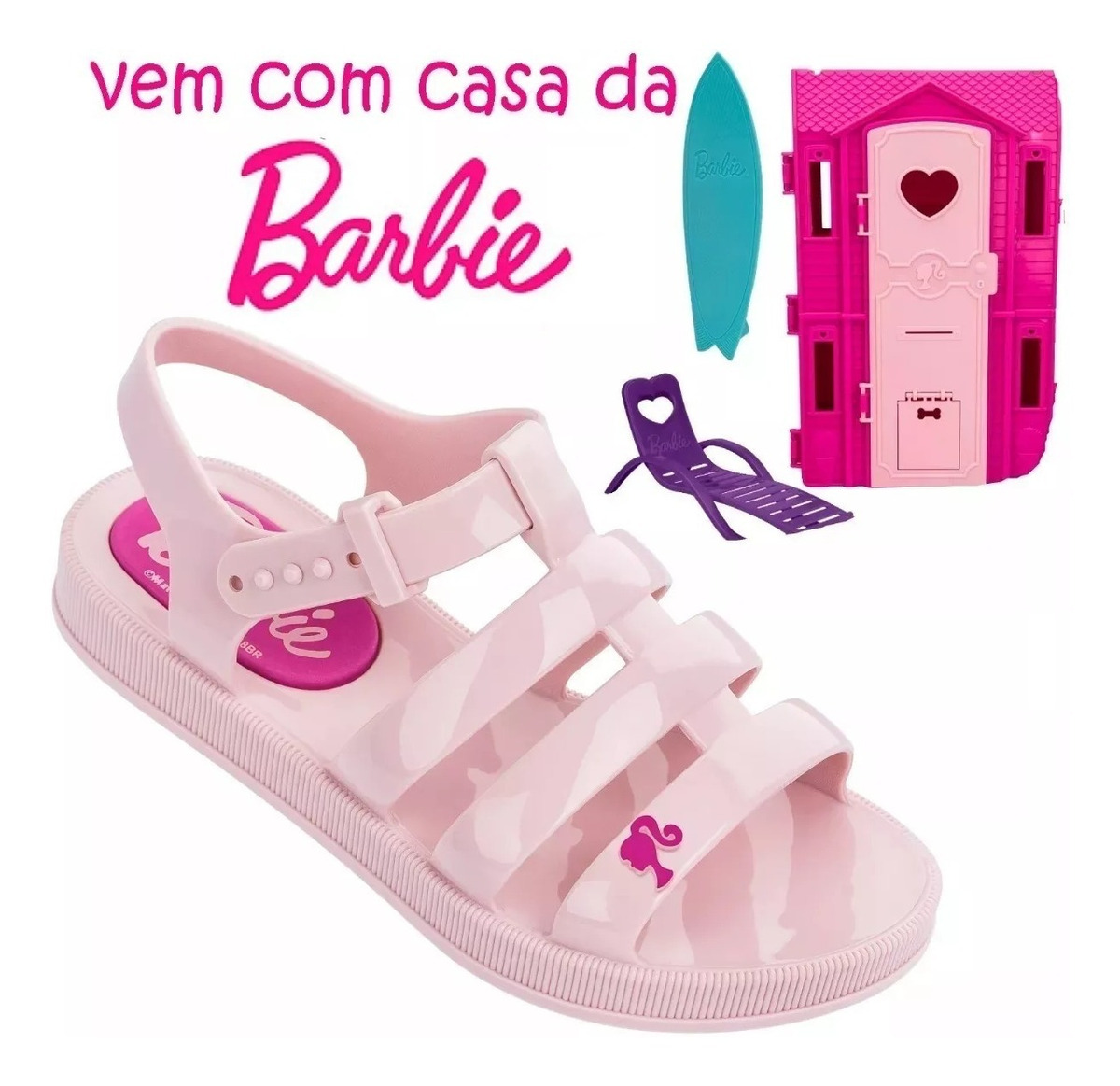 sandalia da barbie mercado livre
