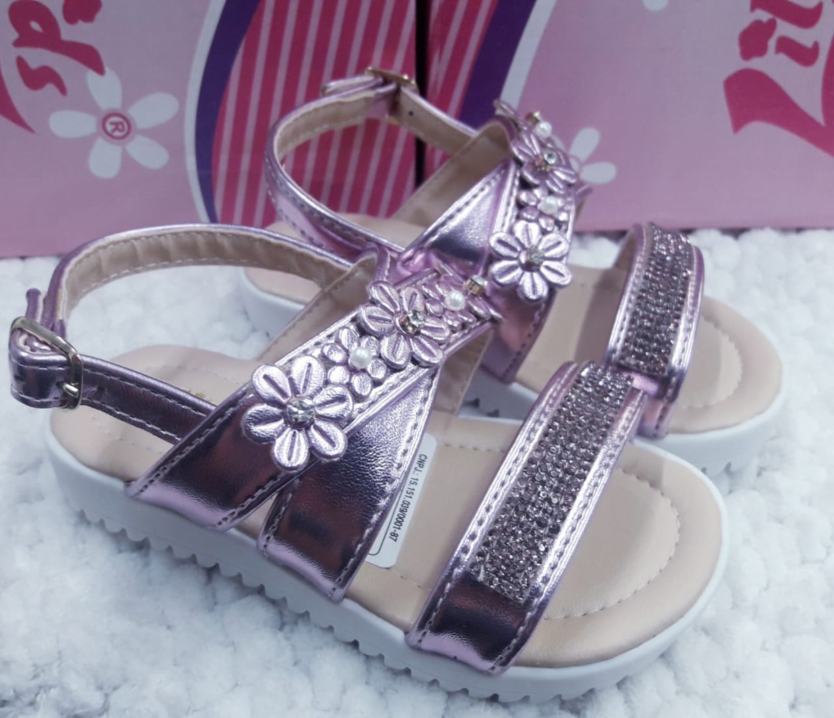 Sandália Infantil Feminina Sinal Positivo - R$ 49,99 em Mercado Livre
