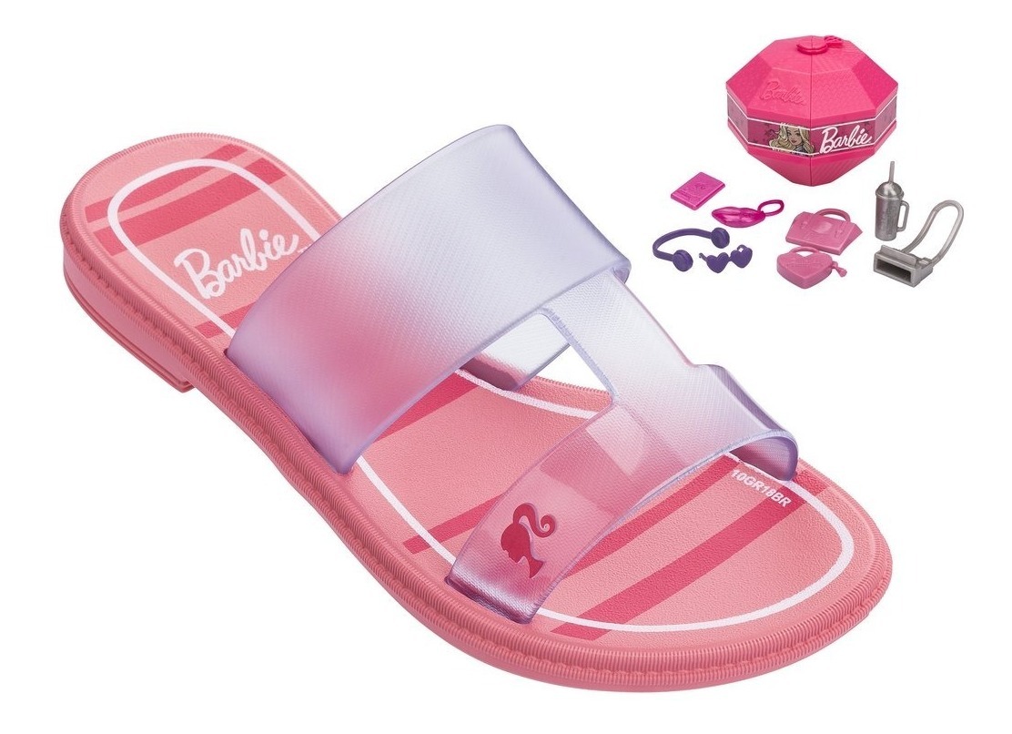 Sandália Infantil Grendene Barbie (com Brinde) 21825 | Katy - R$ 59,90 em Mercado Livre