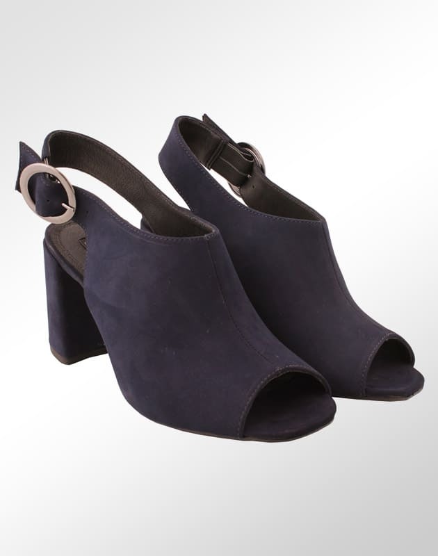 Sandália Lia Line Salto Grosso Fechada Feminina-37 - R$ 189,90 em Mercado Livre