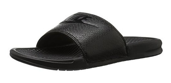 Sandalia Nike Benassi Just Do It Slide Para Hombre, Negra Sandalia Nike Benassi Just Do It Slide Para Hombre, Negra