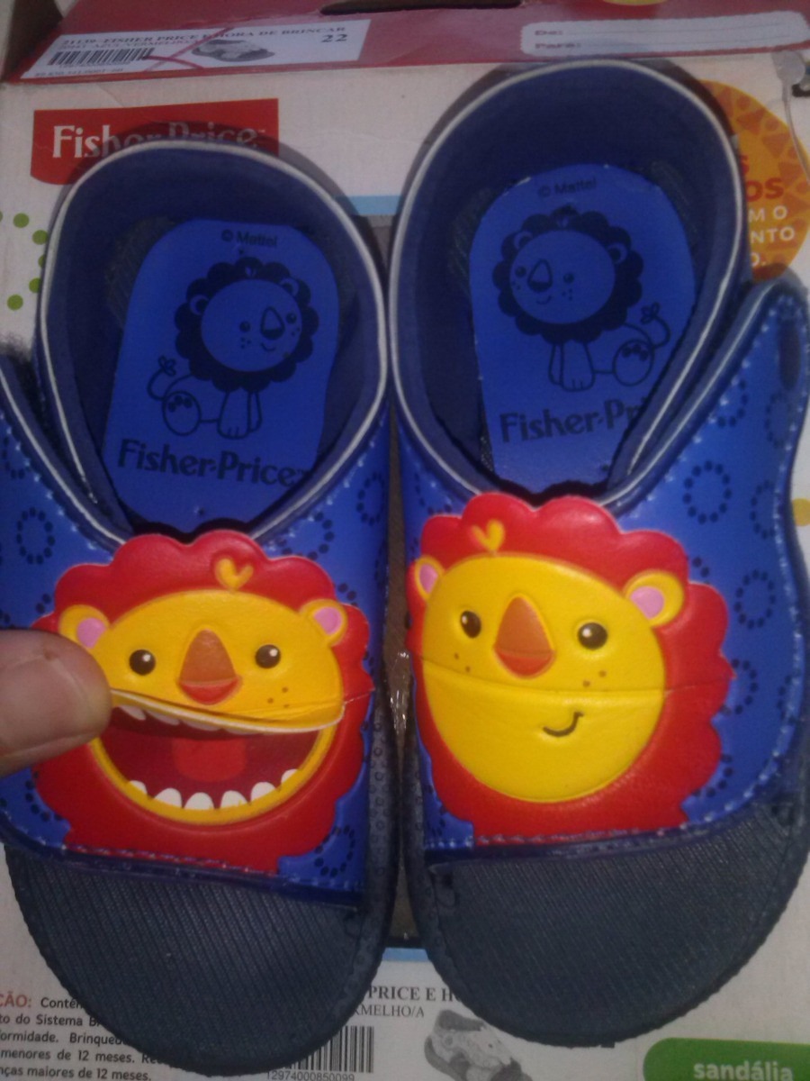 Sandalia Papete Fisher Price Azul - Grendene Kids - R$ 46,90 em Mercado Livre