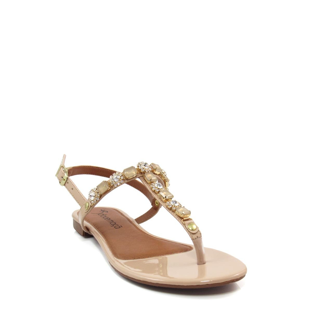 Sandália Rasteira Feminina Flat Doce Maca 19323 - R$ 149,90 em Mercado Livre