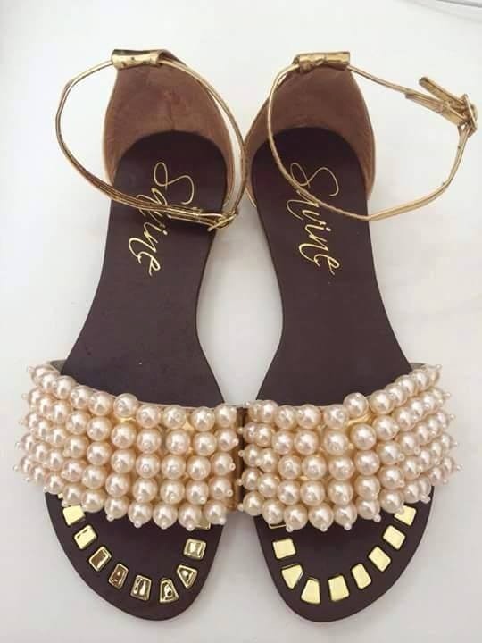 Sandalia , Rasteira , Feminina , Salto Baixo, Rasteirinha - R$ 129,00 em Mercado Livre