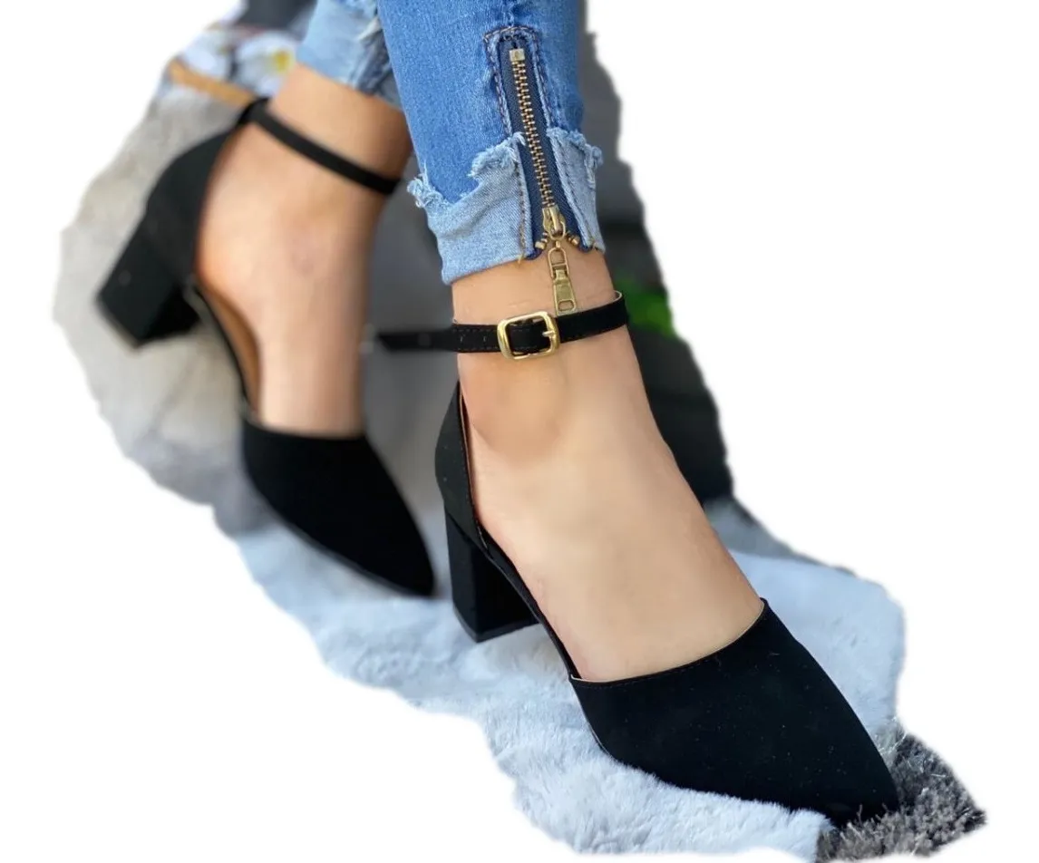 zapatillas tacon bajo