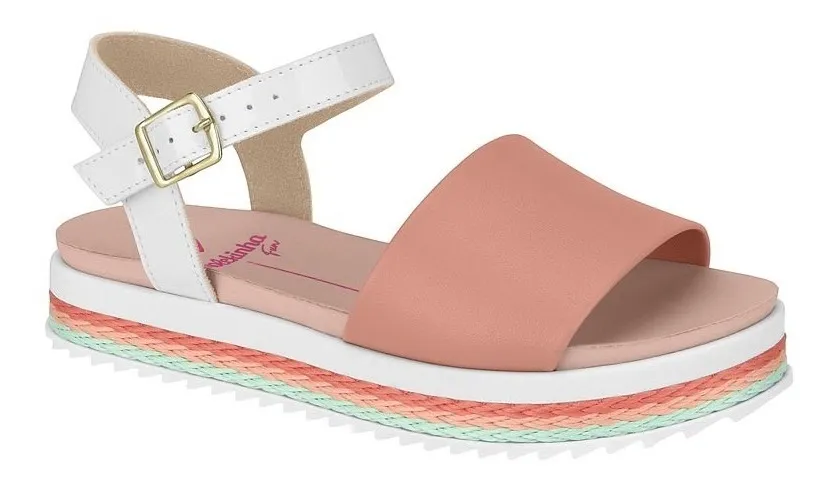 BRAGA E-SHOP | Sandálias Femininas Infantil Molekinha Flatform - R$ 79,99