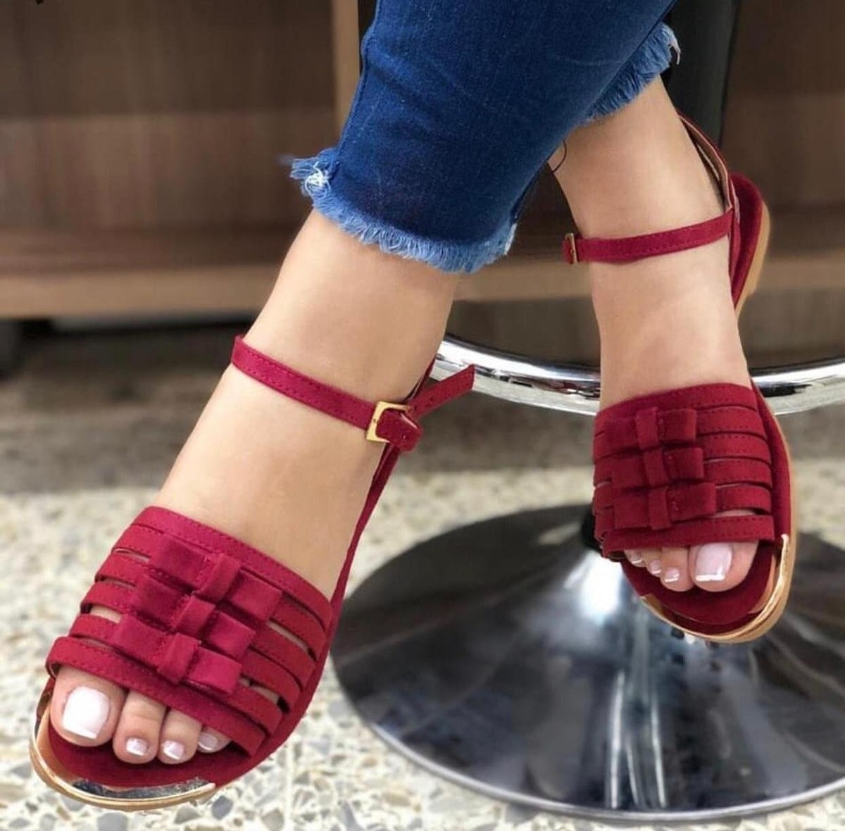 Sandalias Para Dama Plana Moda Bajitas Calzado Zapatos - $ 53.000 en Mercado Libre