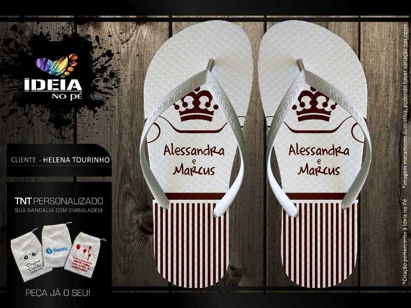 sandalia personalizada casamento