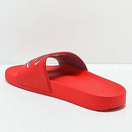 champion red sandals
