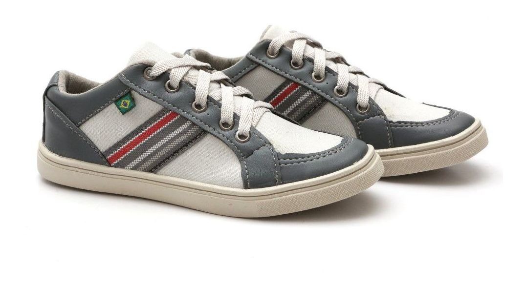 Sapatenis Infantil Masculino Couro Ecológico Preto Promoção - R$ 37,63 em Mercado Livre