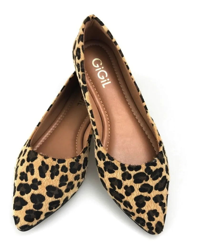 GIGIL.OFICIAL | Sapatilha Feminina Onça Scarpin Sapato Luxo Animal Print G10 - R$ 39,99