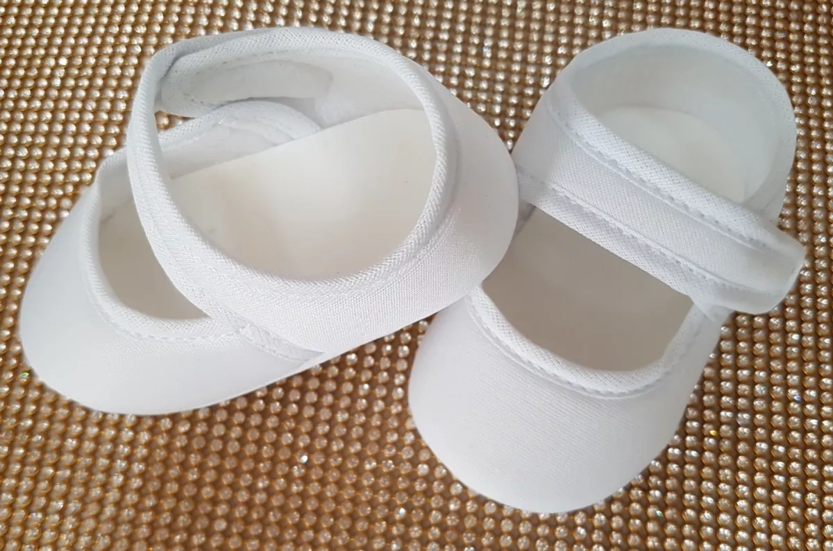 sapatinho de bebe simples para customizar