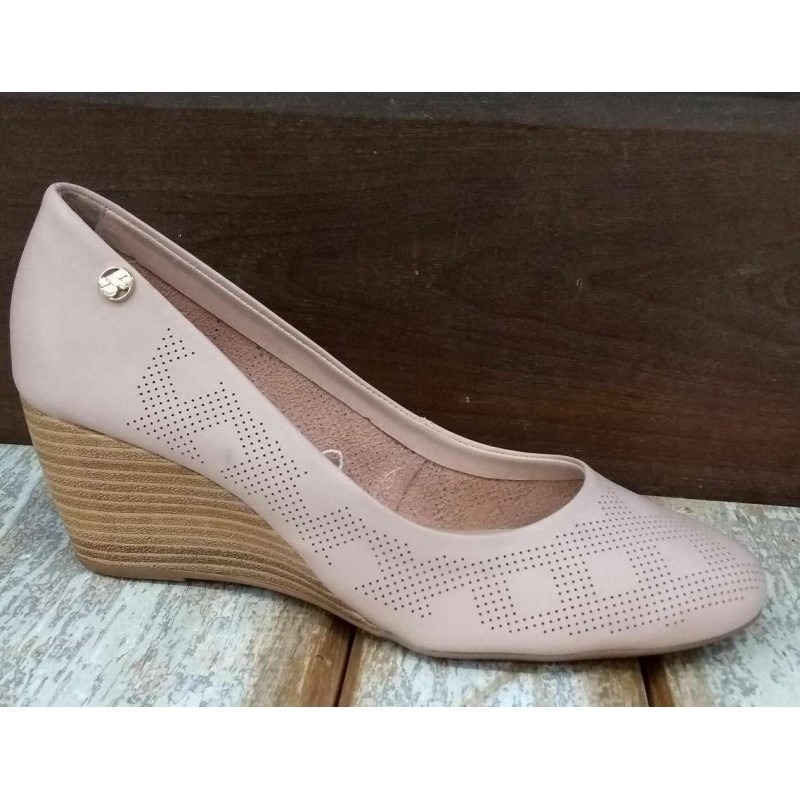 Sapato Anabela Couro Bottero 294125 - Rosa - R$ 197,89 em Mercado Livre