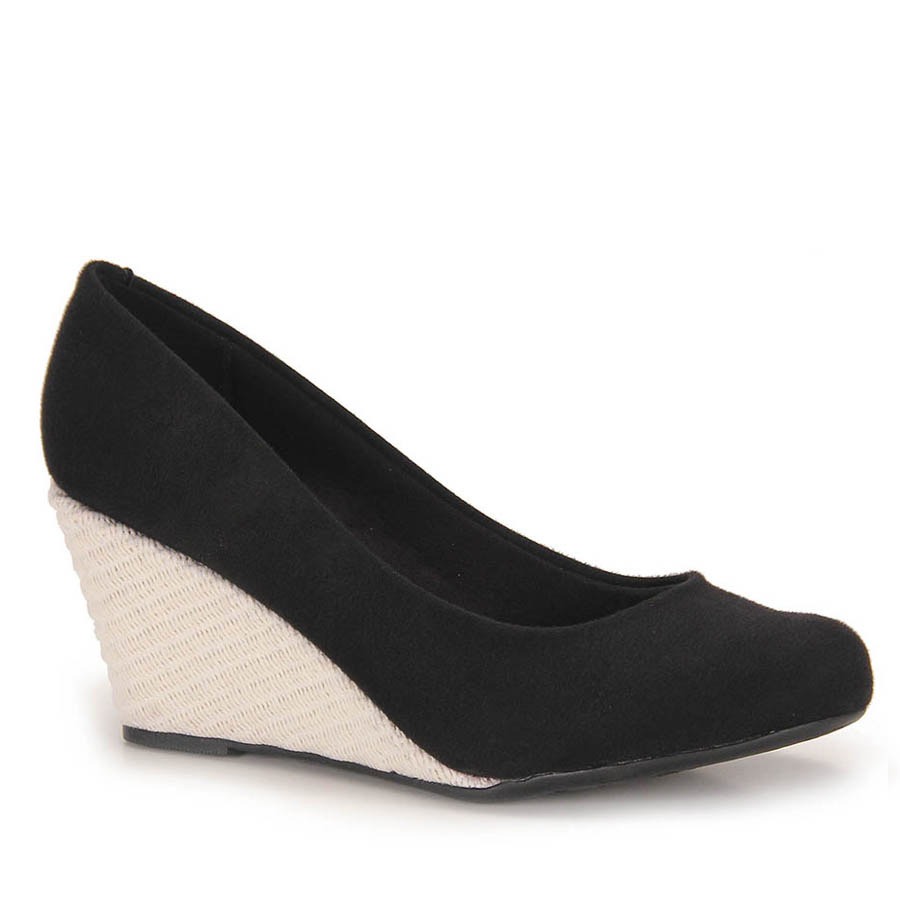 Sapato Anabela Feminino Moleca - Preto - R$ 64,99 em Mercado Livre