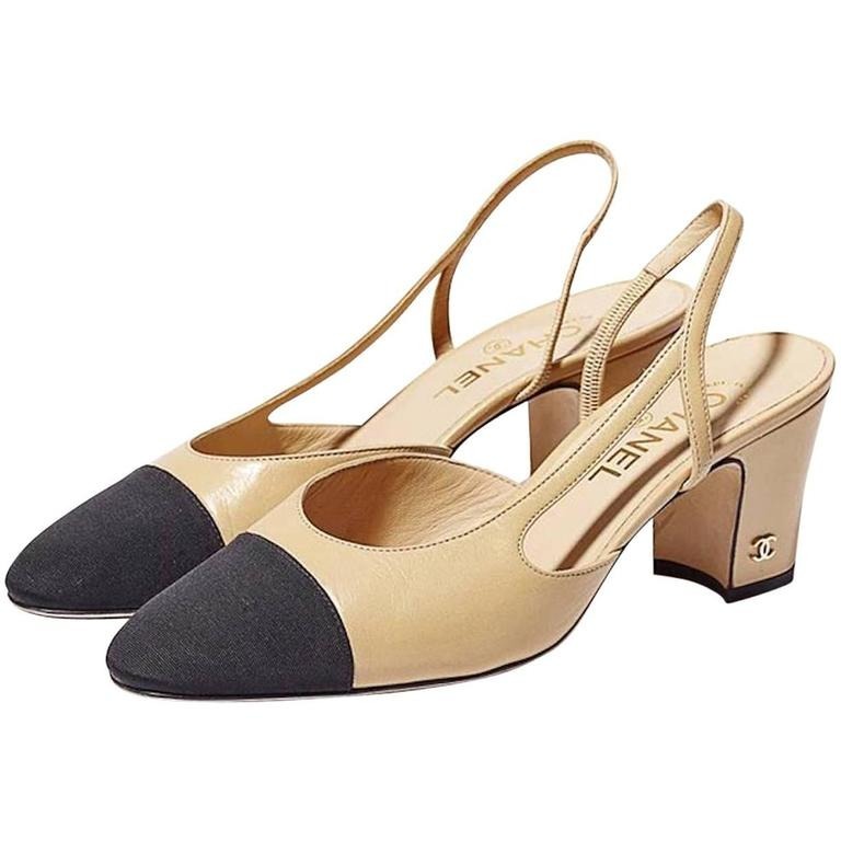 Sapato Feminino Chanel Mademoiselle Nude Couro + 4 Brindes - R$ 1.299,99 em Mercado Livre
