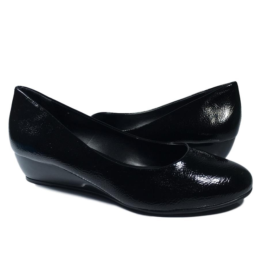 Sapato Feminino Preto Azaleia Salto Anabela Baixo 3.5cm - R$ 77,13 em Mercado Livre