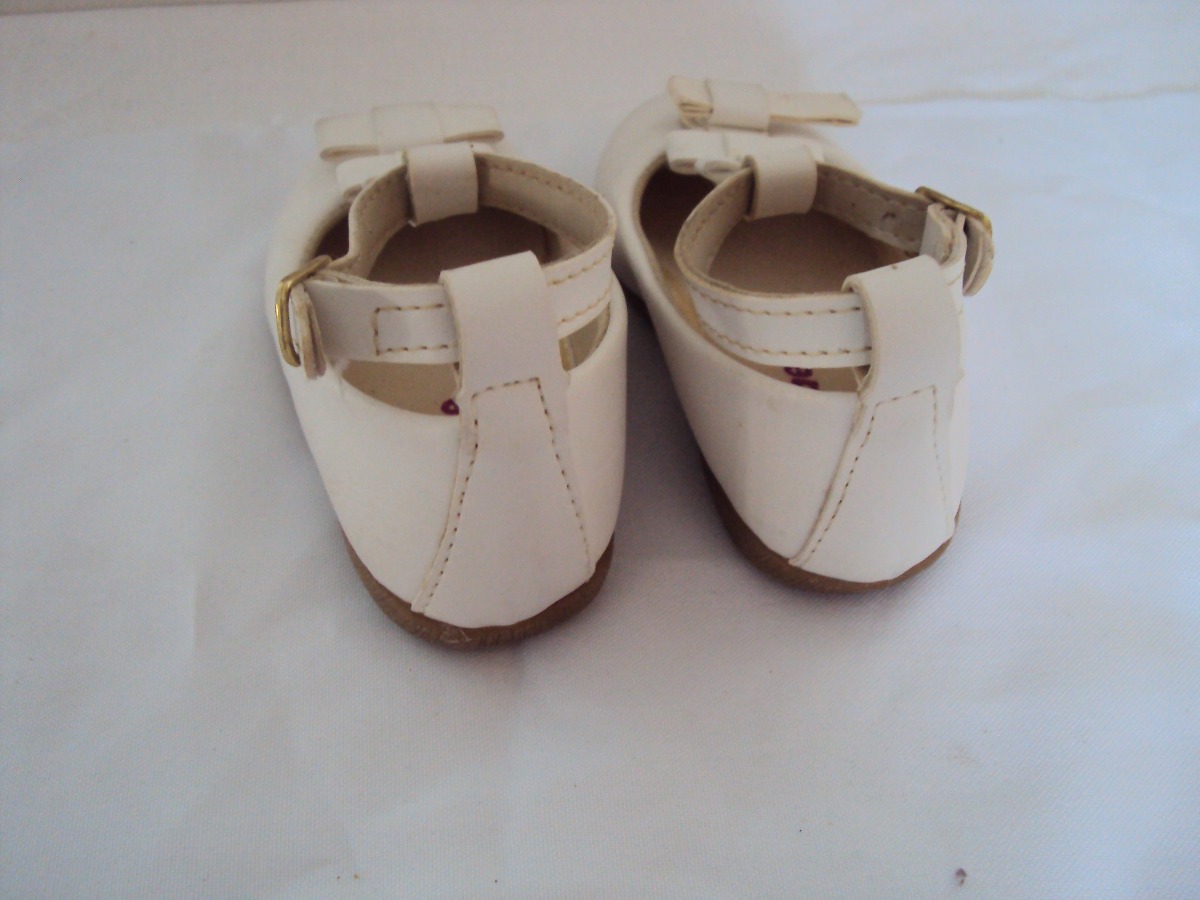 Sapato Infantil Para Bebê Branco Tricae Tamanho 20 \u003dr - R$ 25,00 em Mercado Livre