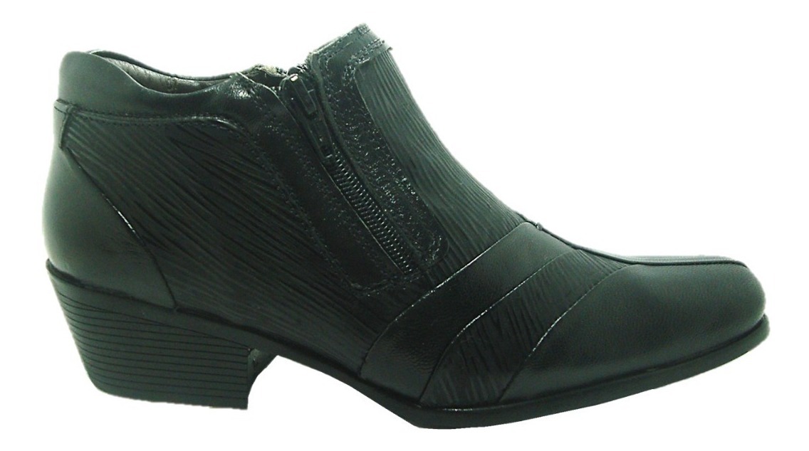 Sapato Masculino Calvest Boots Preto 1295b158 Em Couro - R$ 139,90 em Mercado Livre