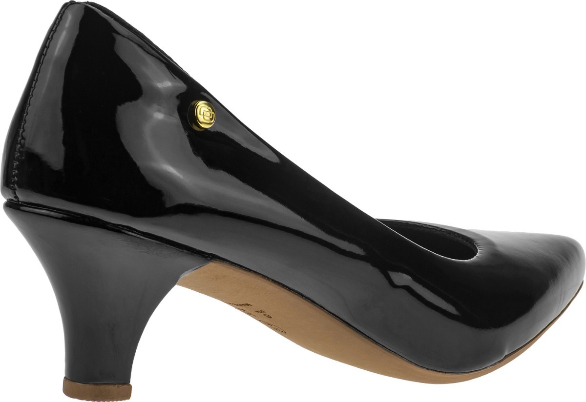 Sapato Scarpin Feminino Domidona Salto Baixo Fino Meia Pata - R$ 49,90 em Mercado Livre