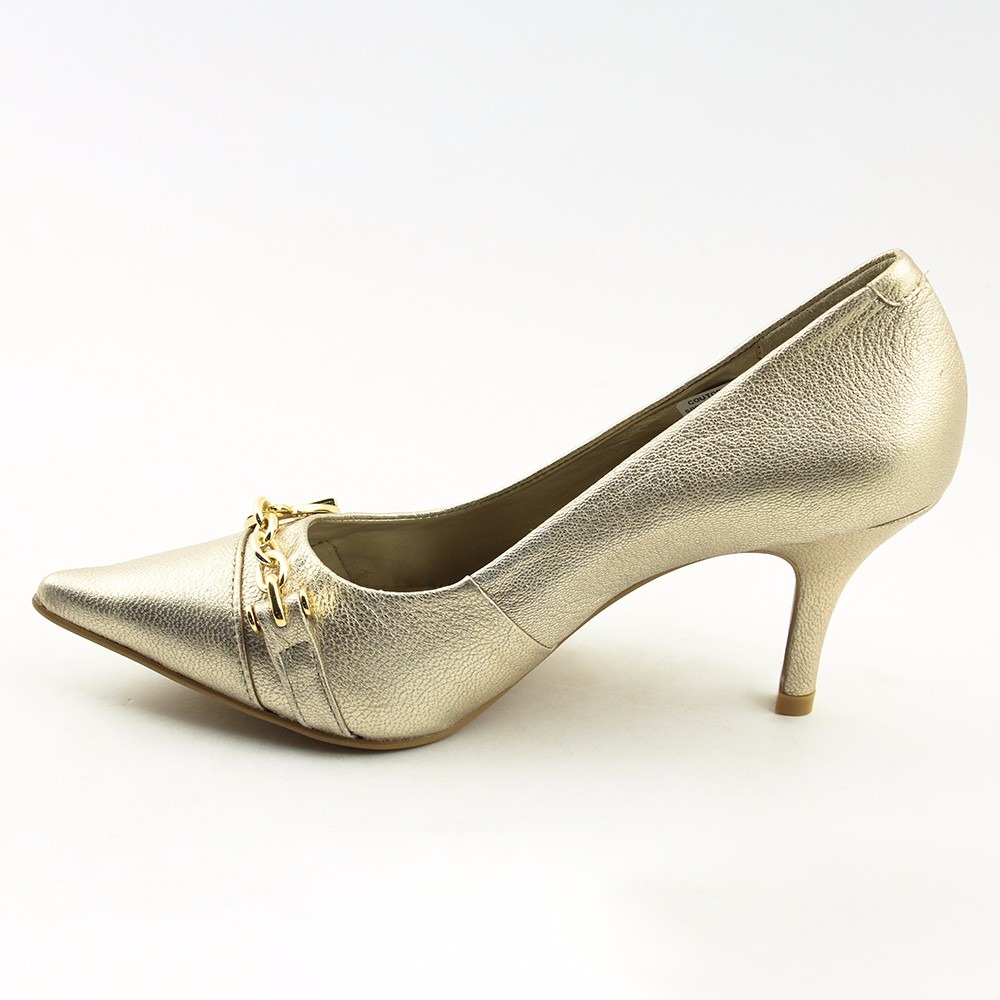 sapato feminino dourado