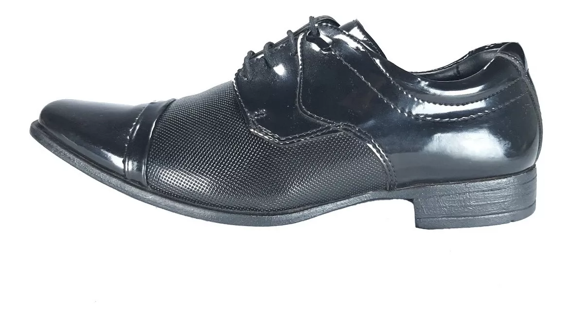 sapato social mariner verniz preto